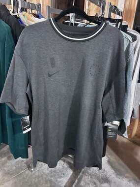 Nike NBA Philadelphia 76ers Player Issue Dri-FIT Shooting Shirt Gray Mens XL-Tal
